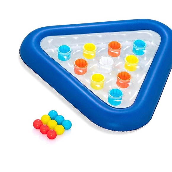 H2O Go Inflatable Pool Ball Game Beer Pong Pool Inflatable Floaty for 3+ NWT - Picture 5 of 6